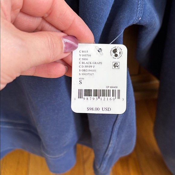 NWT FP Movement Final Call Hoodie in Black Grape, size Small - Picture 10 of 12